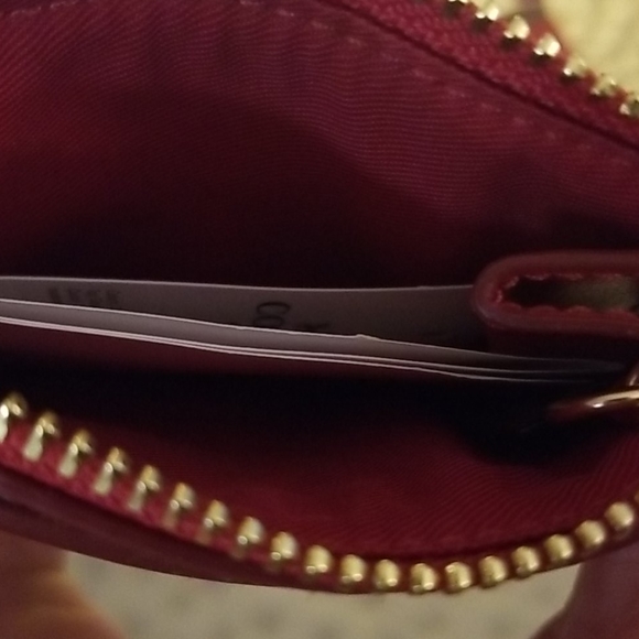 BNWT Coach Brown True Red Skinny Credit Card Wallet - Picture 2 of 3